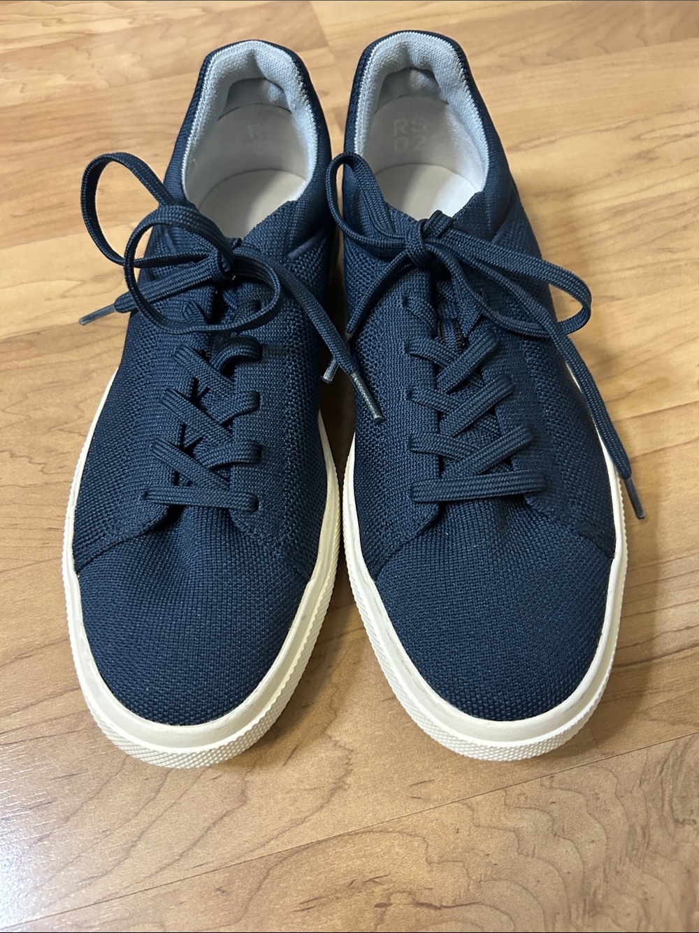 Rothy's Navy RSO2 Lace Up Low-Top Sneakers Size 9 Men’s, 10.5 Women’s